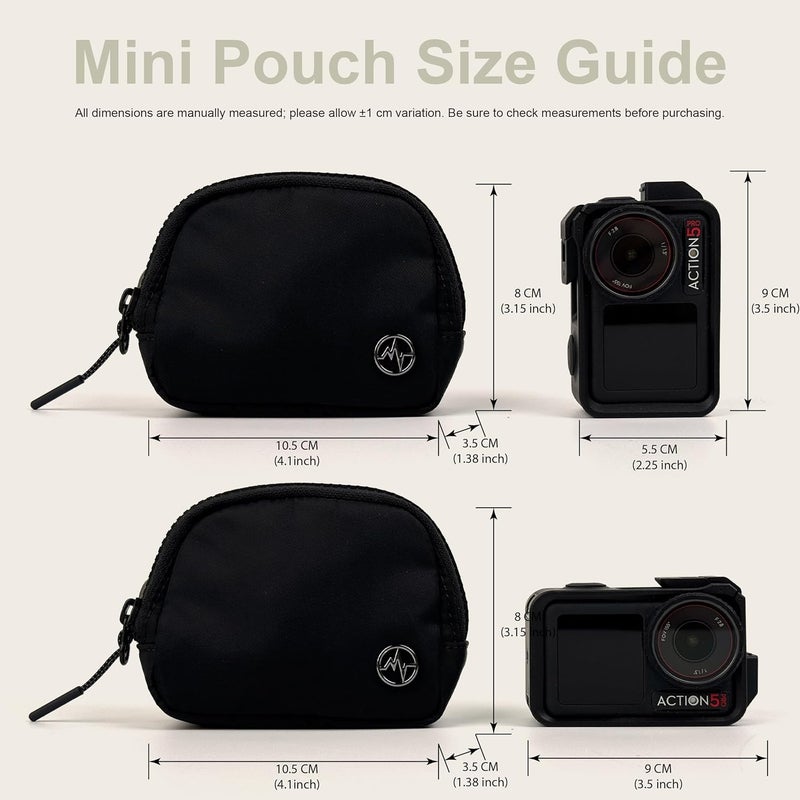 Pander Wrist Strap & Mini Wallet Combo – Stylish, Compact, and Versatile Accessory Set - Black - Image 4